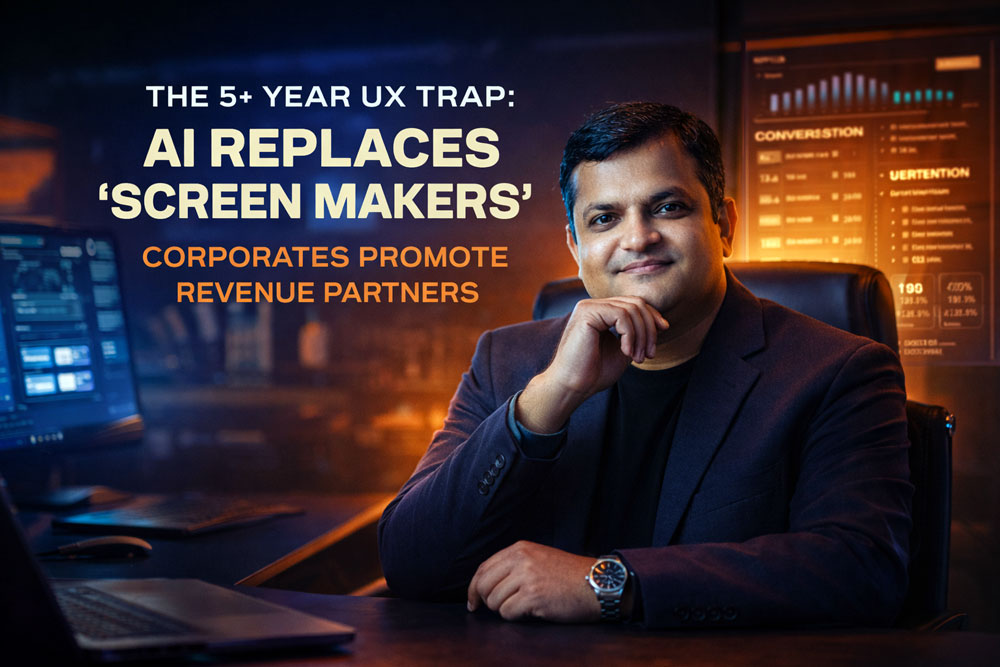 The 5+ Year UX Trap: Why AI is Replacing “Screen Makers” While Corporates Promote Revenue Partners